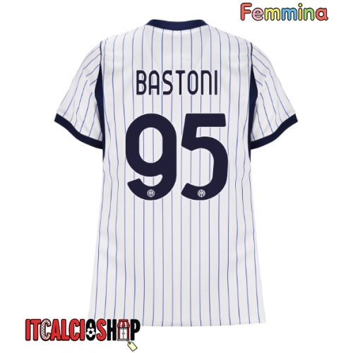 Inter Milan Alessandro Bastoni #95 Seconda Maglia Femmina 2026-27 Manica Corta